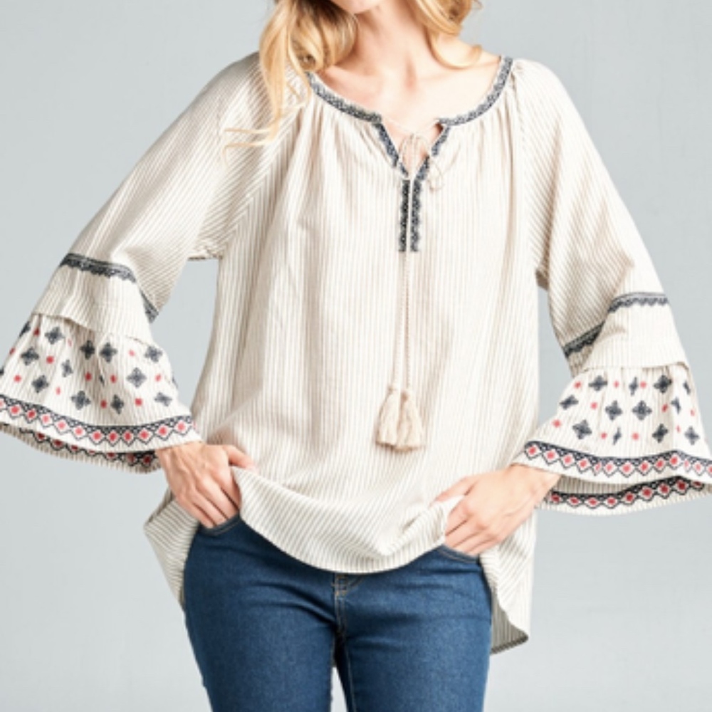 Long sleeve tunic top